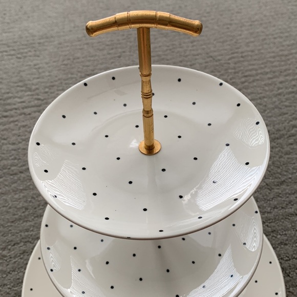 Vintage DuraPrint by Homer Laughlin 3 tier Serving set